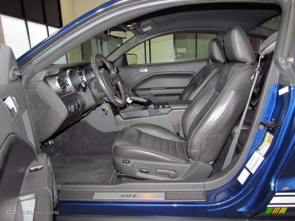2009 Mustang Shelby GT500 Coupe - Vista Blue Metallic / Black/Black photo #11