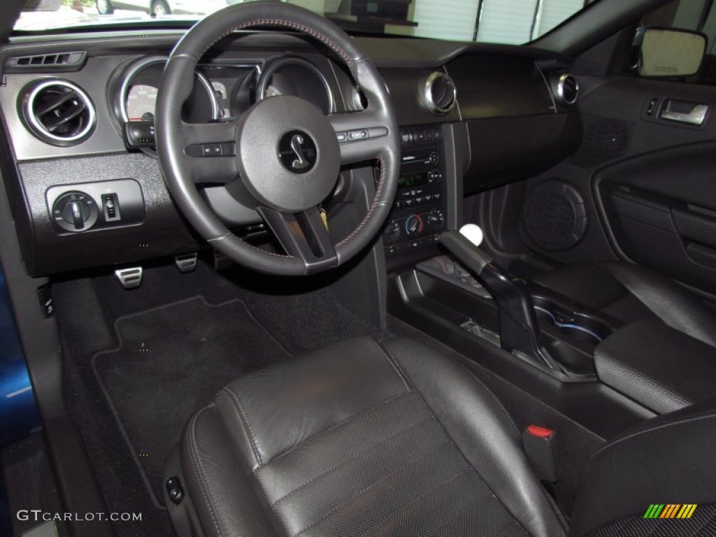 2009 Ford Mustang Shelby GT500 Coupe Black/Black Dashboard Photo #53706795