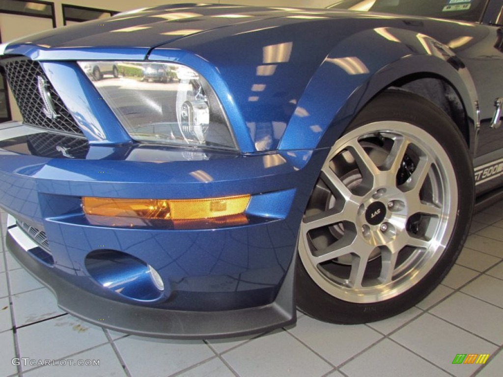 2009 Mustang Shelby GT500 Coupe - Vista Blue Metallic / Black/Black photo #32