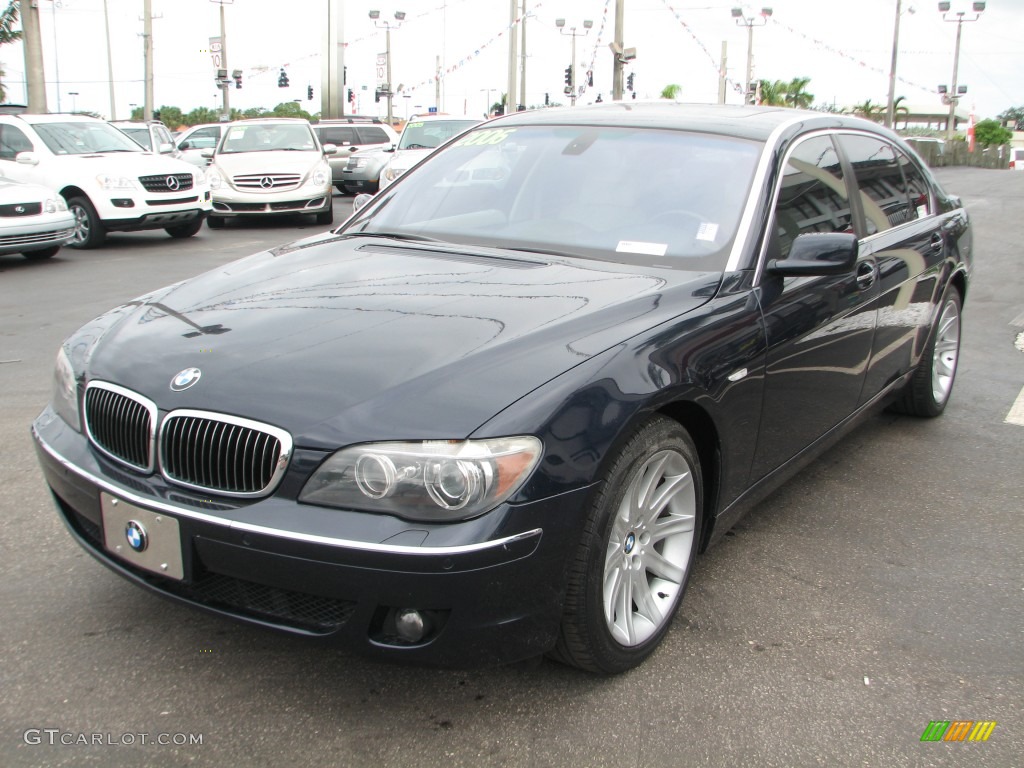 2006 7 Series 750Li Sedan - Monaco Blue Metallic / Black/Cream Beige photo #4