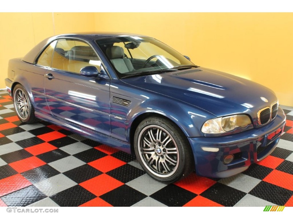 Topaz Blue Metallic 2002 BMW M3 Convertible Exterior Photo #53710380