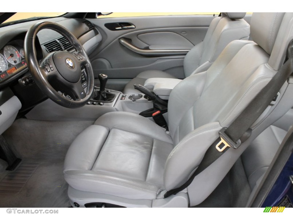 Grey Interior 2002 BMW M3 Convertible Photo #53710419