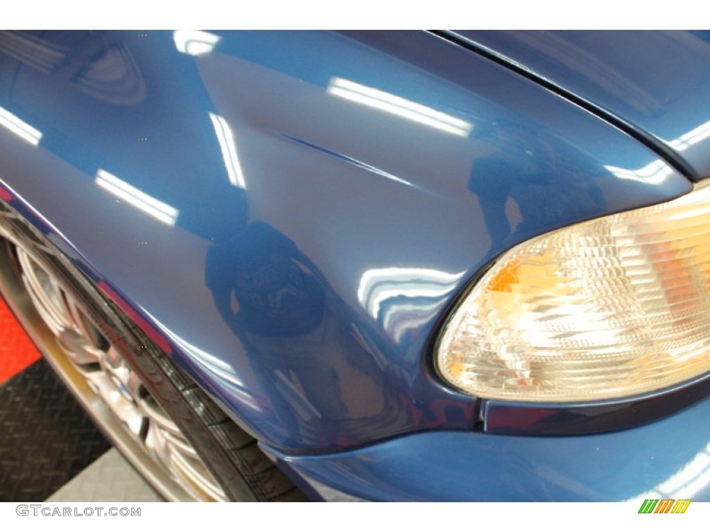 2002 M3 Convertible - Topaz Blue Metallic / Grey photo #22