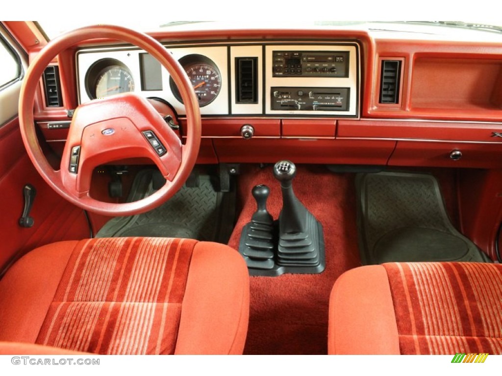 Red Interior 1988 Ford Bronco II XL Photo #53710476