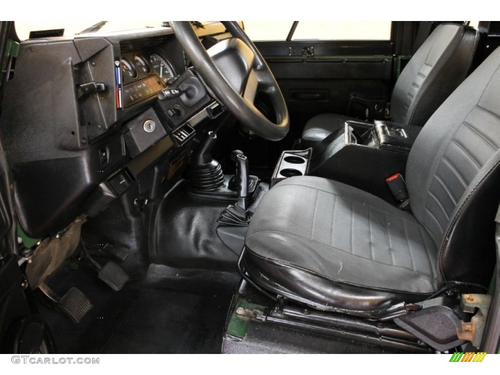 Black Interior 1994 Land Rover Defender 90 Soft Top Photo #53710590