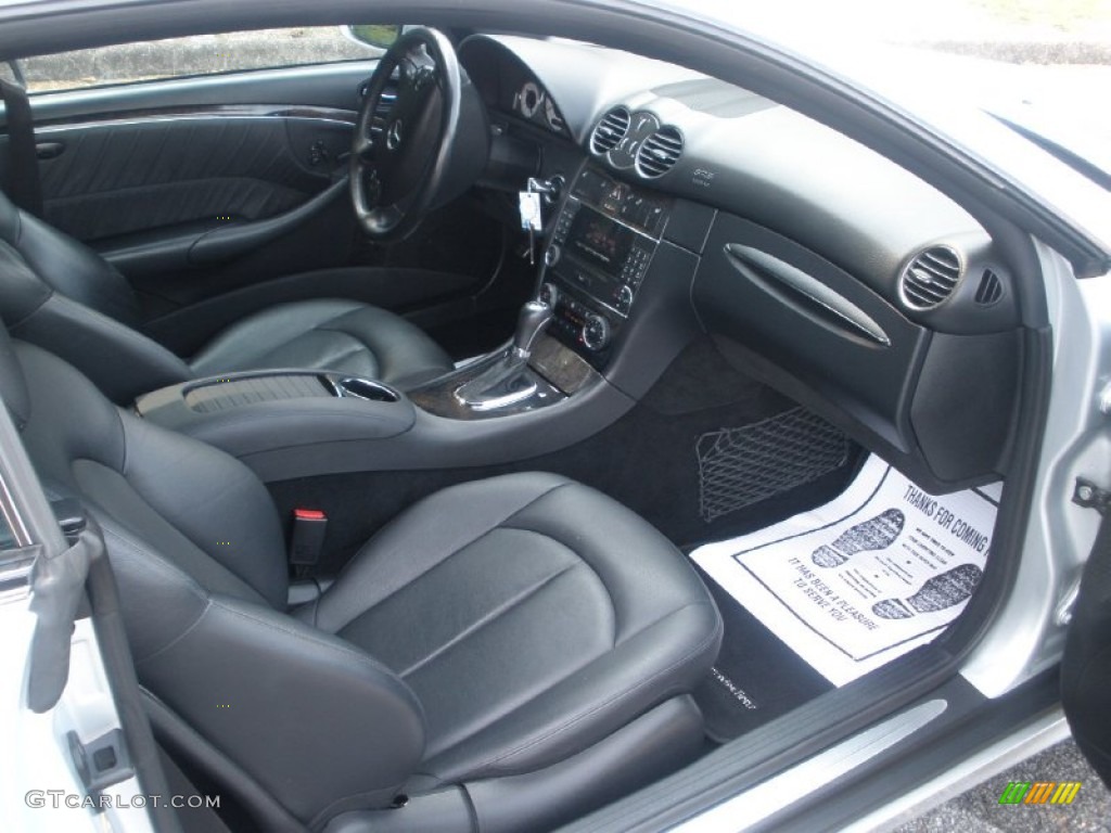 Black Interior 2007 Mercedes-Benz CLK 350 Coupe Photo #53711112