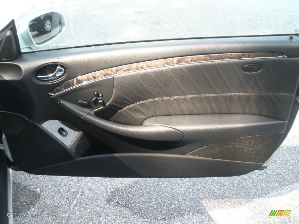 2007 Mercedes-Benz CLK 350 Coupe Black Door Panel Photo #53711118