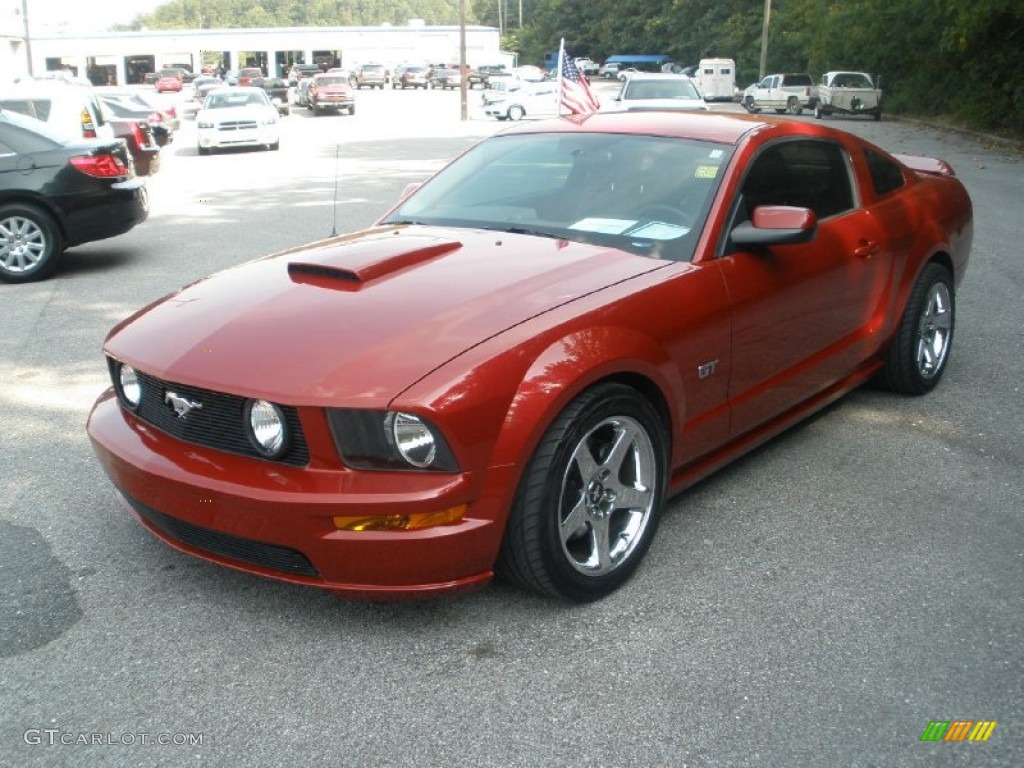 Dark Candy Apple Red 2008 Ford Mustang GT Premium Coupe Exterior Photo #53711715