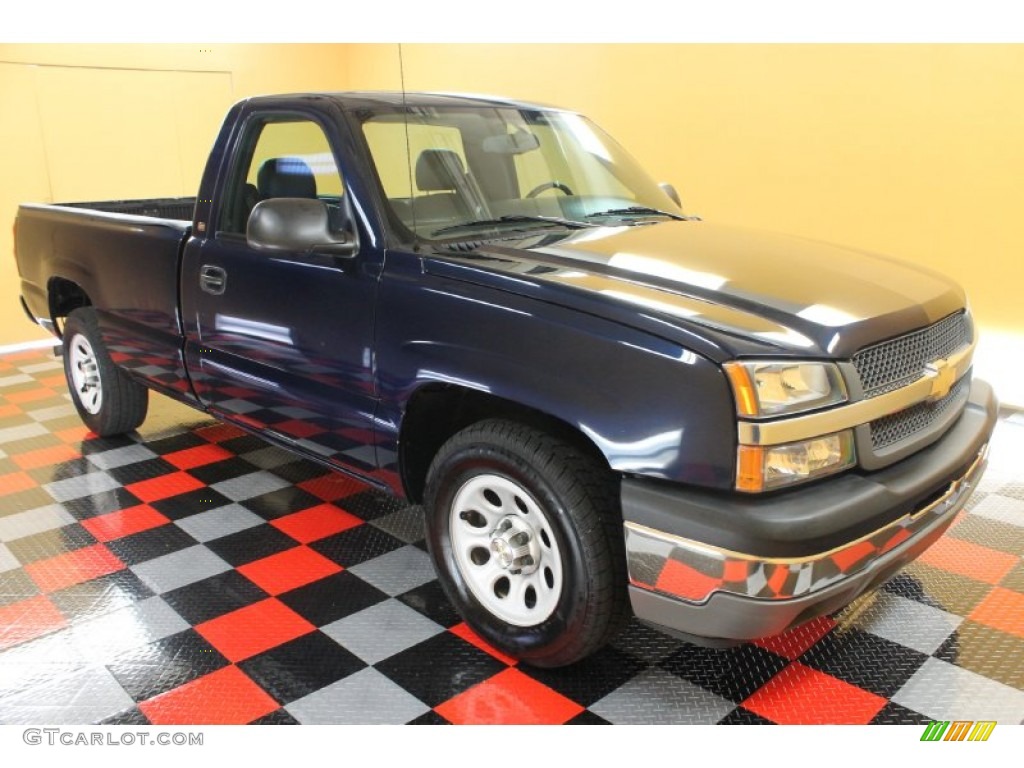 2005 Silverado 1500 Regular Cab - Dark Blue Metallic / Dark Charcoal photo #1