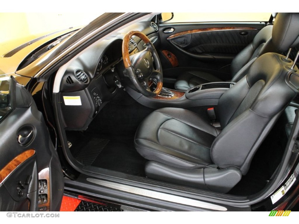 Black Interior 2009 Mercedes-Benz CLK 350 Coupe Photo #53712174