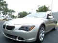 Titanium Silver Metallic 2007 BMW 6 Series 650i Coupe Exterior