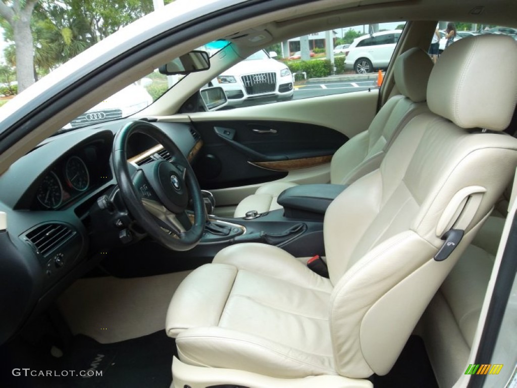 Cream Beige Interior 2007 BMW 6 Series 650i Coupe Photo #53713028