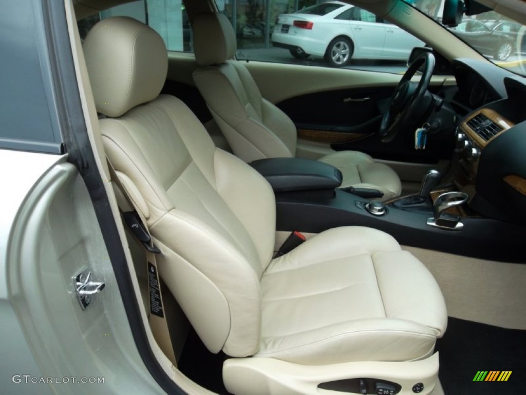 Cream Beige Interior 2007 BMW 6 Series 650i Coupe Photo #53713044