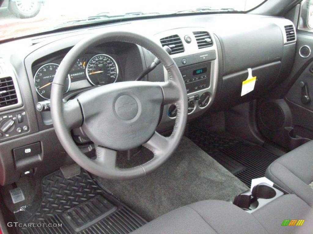Ebony Interior 2012 Chevrolet Colorado Work Truck Regular Cab Photo #53714455