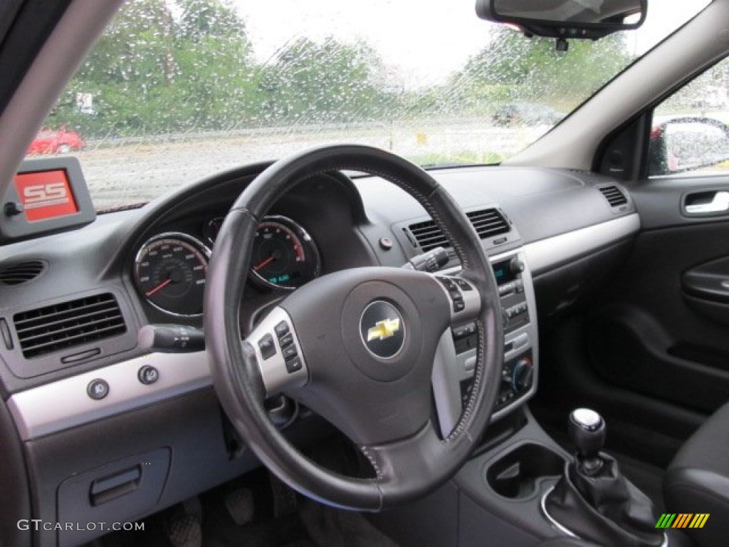 2010 Chevrolet Cobalt SS Coupe Ebony Steering Wheel Photo #53716089