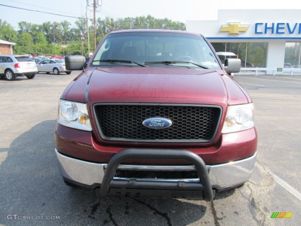 2006 F150 XLT SuperCab 4x4 - Dark Toreador Red Metallic / Medium Flint photo #4