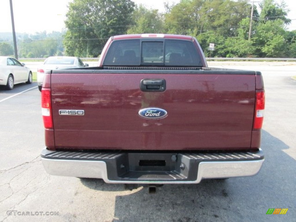 2006 F150 XLT SuperCab 4x4 - Dark Toreador Red Metallic / Medium Flint photo #9