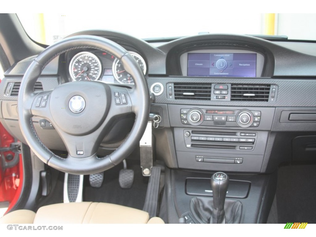 2008 BMW M3 Convertible Bamboo Beige Dashboard Photo #53716956