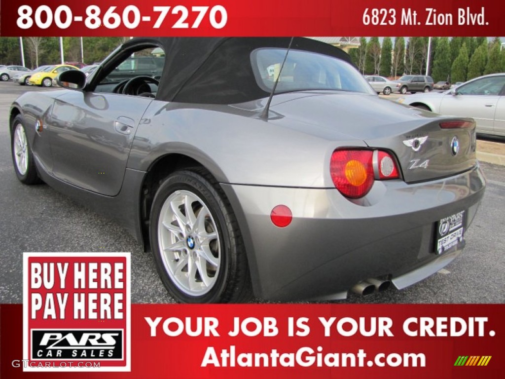 2003 Z4 2.5i Roadster - Sterling Grey Metallic / Black photo #2
