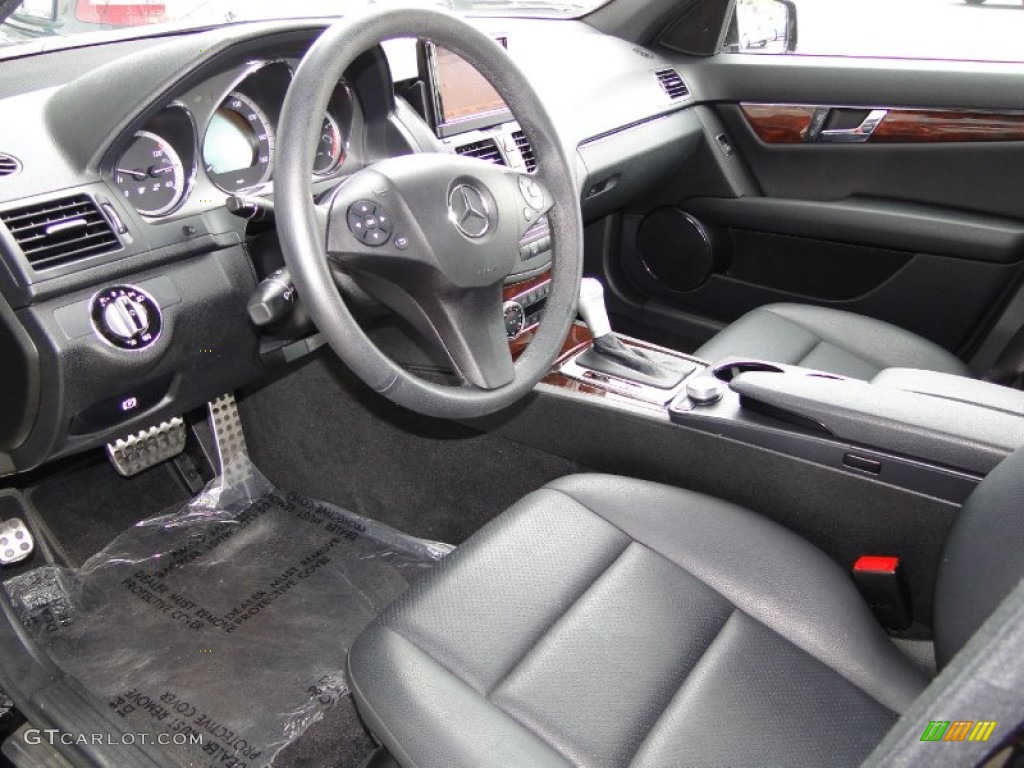 Black Interior 2010 Mercedes-Benz C 350 Sport Photo #53718528