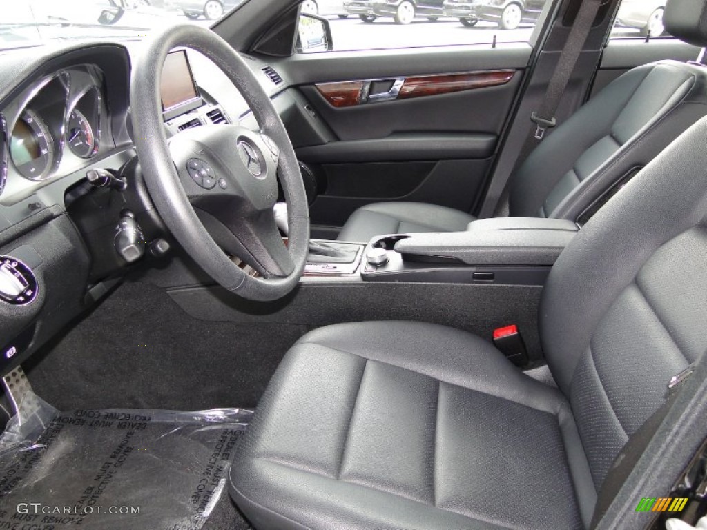 Black Interior 2010 Mercedes-Benz C 350 Sport Photo #53718534