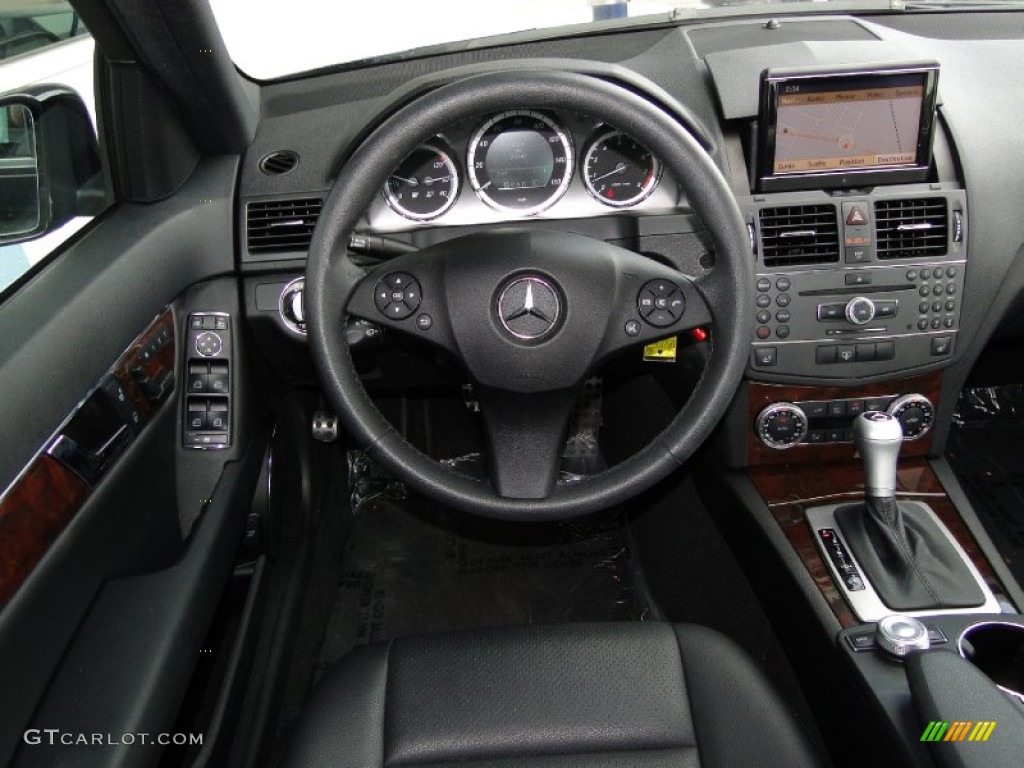 2010 Mercedes-Benz C 350 Sport Black Dashboard Photo #53718597