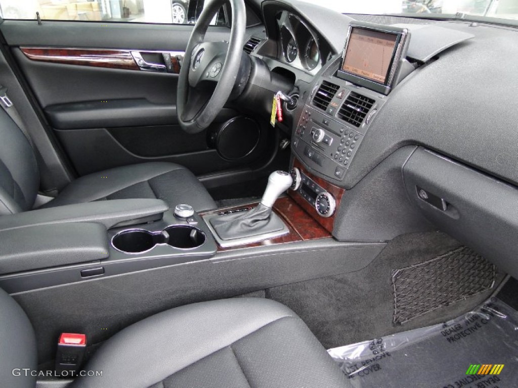 Black Interior 2010 Mercedes-Benz C 350 Sport Photo #53718639