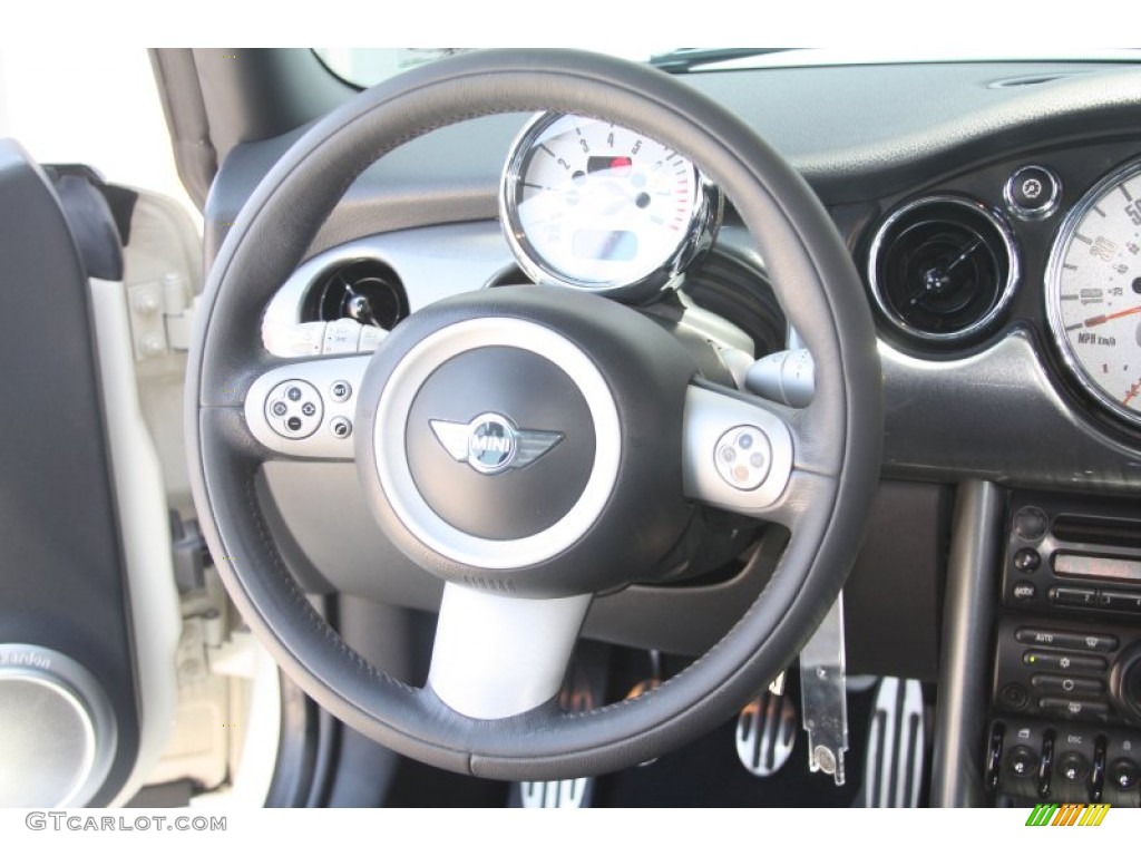 2006 Cooper S Convertible - Pepper White / Panther Black photo #23