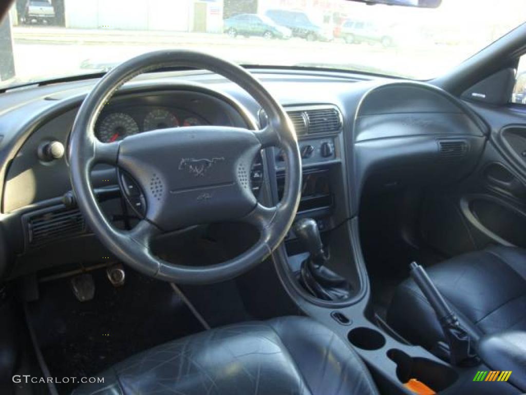 2001 Mustang GT Coupe - Mineral Grey Metallic / Dark Charcoal photo #9