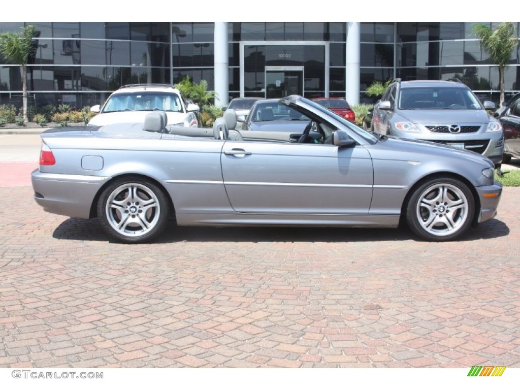 2004 3 Series 330i Convertible - Silver Grey Metallic / Grey photo #4