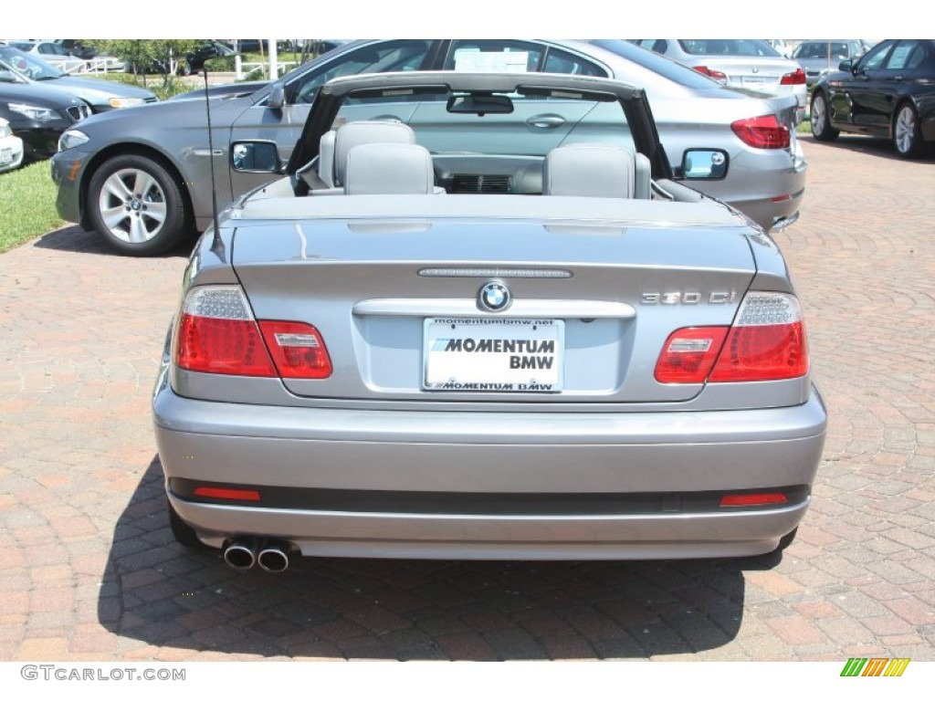 2004 3 Series 330i Convertible - Silver Grey Metallic / Grey photo #9