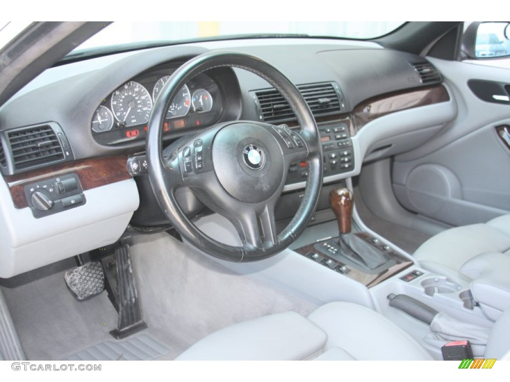 2004 3 Series 330i Convertible - Silver Grey Metallic / Grey photo #11
