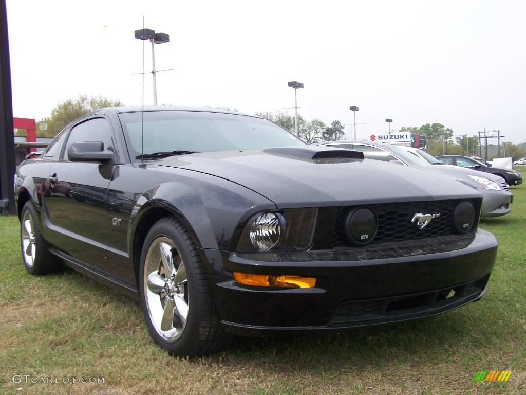2008 Mustang GT Premium Coupe - Black / Light Graphite photo #1