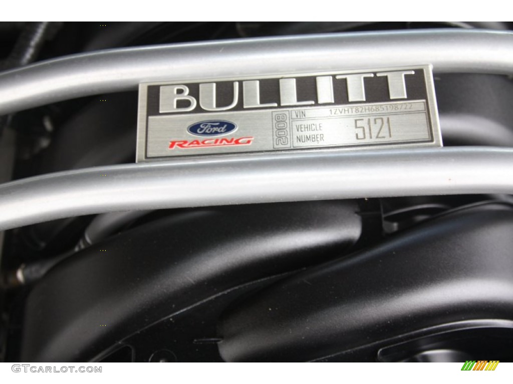 2008 Ford Mustang Bullitt Coupe 4.6 Liter SOHC 24-Valve VVT V8 Engine Photo #53720568
