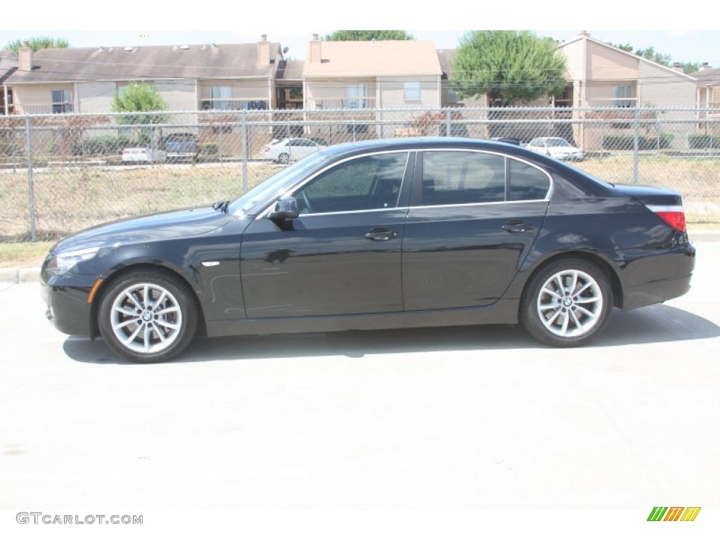 Black Sapphire Metallic 2010 BMW 5 Series 550i Sedan Exterior Photo #53721072