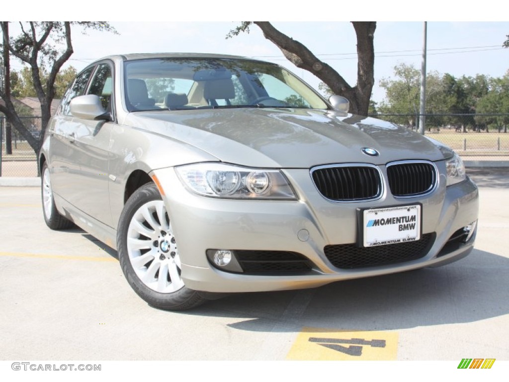 2009 3 Series 328i Sedan - Blue Water Metallic / Cream Beige Dakota Leather photo #1