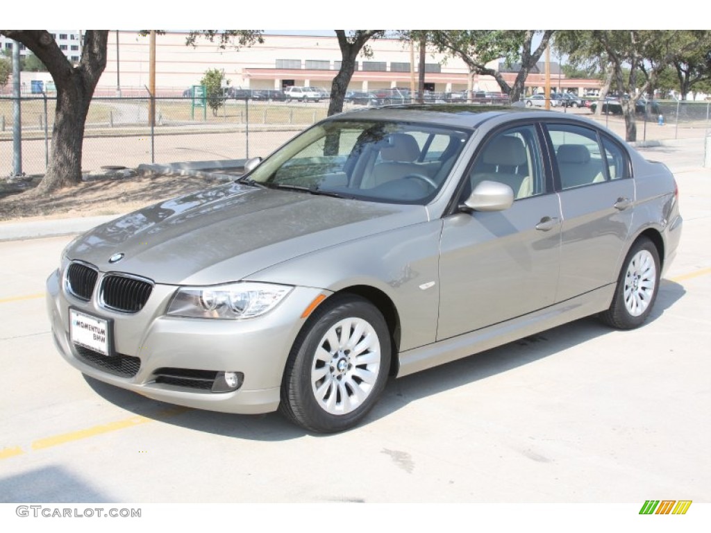 2009 3 Series 328i Sedan - Blue Water Metallic / Cream Beige Dakota Leather photo #6