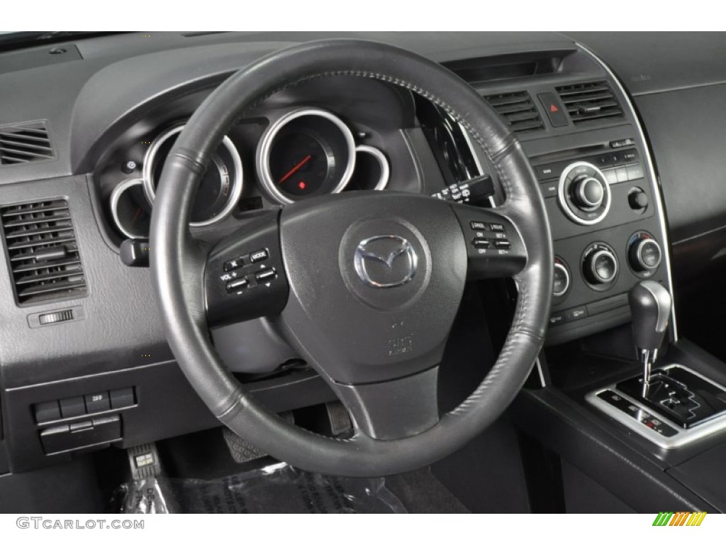 2008 Mazda CX-9 Sport Black Steering Wheel Photo #53721795