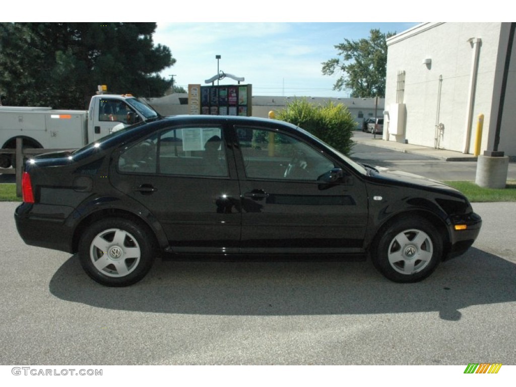 2002 Jetta GLS Sedan - Black / Black photo #9
