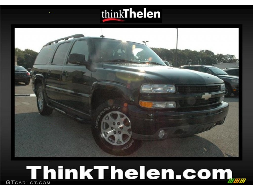 2003 Suburban 1500 Z71 4x4 - Dark Green Metallic / Gray/Dark Charcoal photo #1