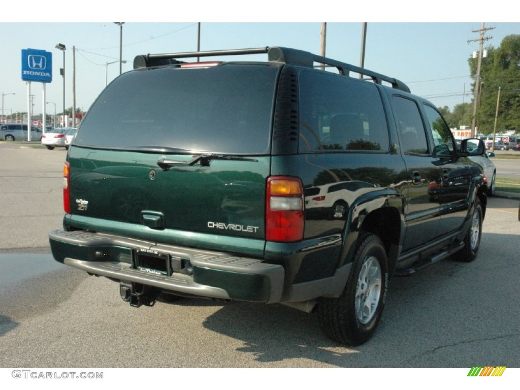 2003 Suburban 1500 Z71 4x4 - Dark Green Metallic / Gray/Dark Charcoal photo #4