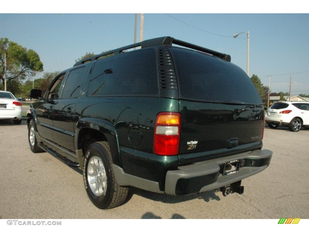 2003 Suburban 1500 Z71 4x4 - Dark Green Metallic / Gray/Dark Charcoal photo #6