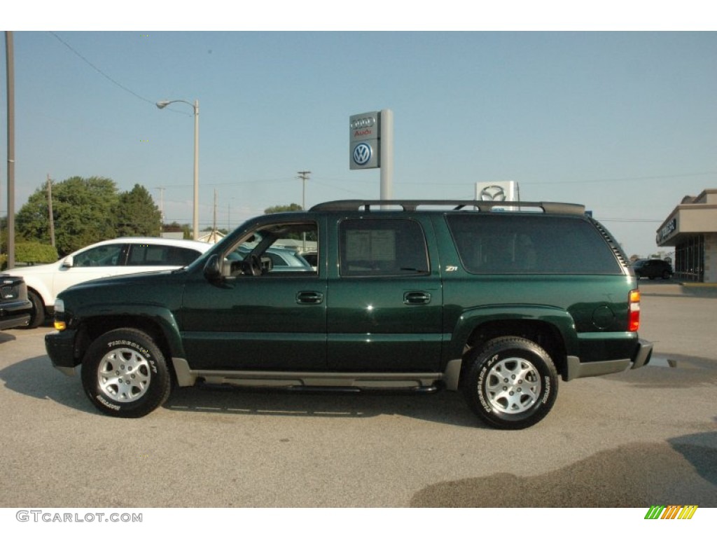 2003 Suburban 1500 Z71 4x4 - Dark Green Metallic / Gray/Dark Charcoal photo #16