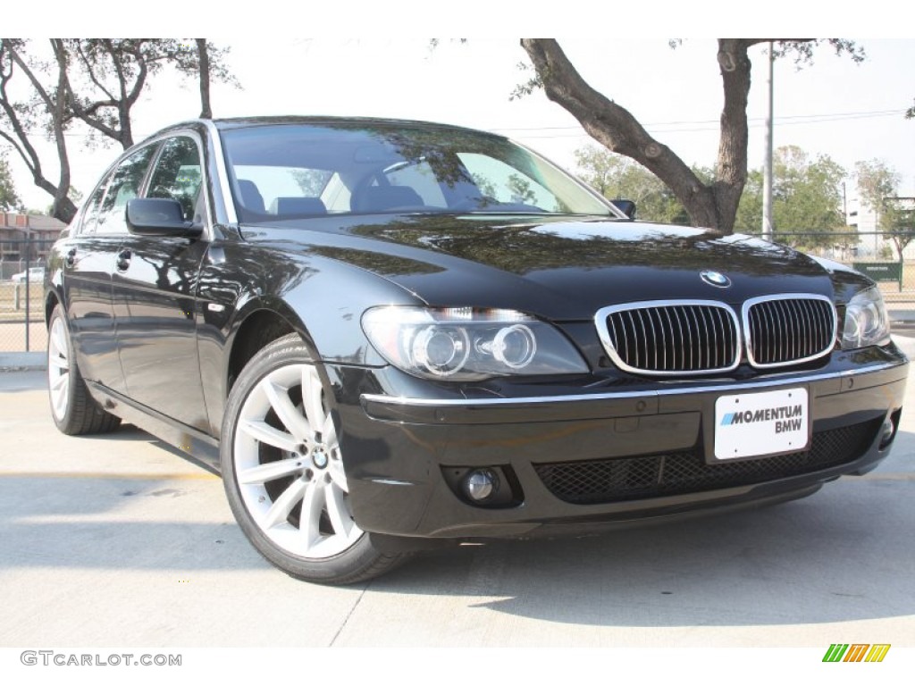 2008 7 Series 750Li Sedan - Black Sapphire Metallic / Black photo #1