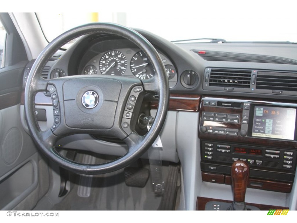 2001 7 Series 740iL Sedan - Titanium Silver Metallic / Grey photo #27