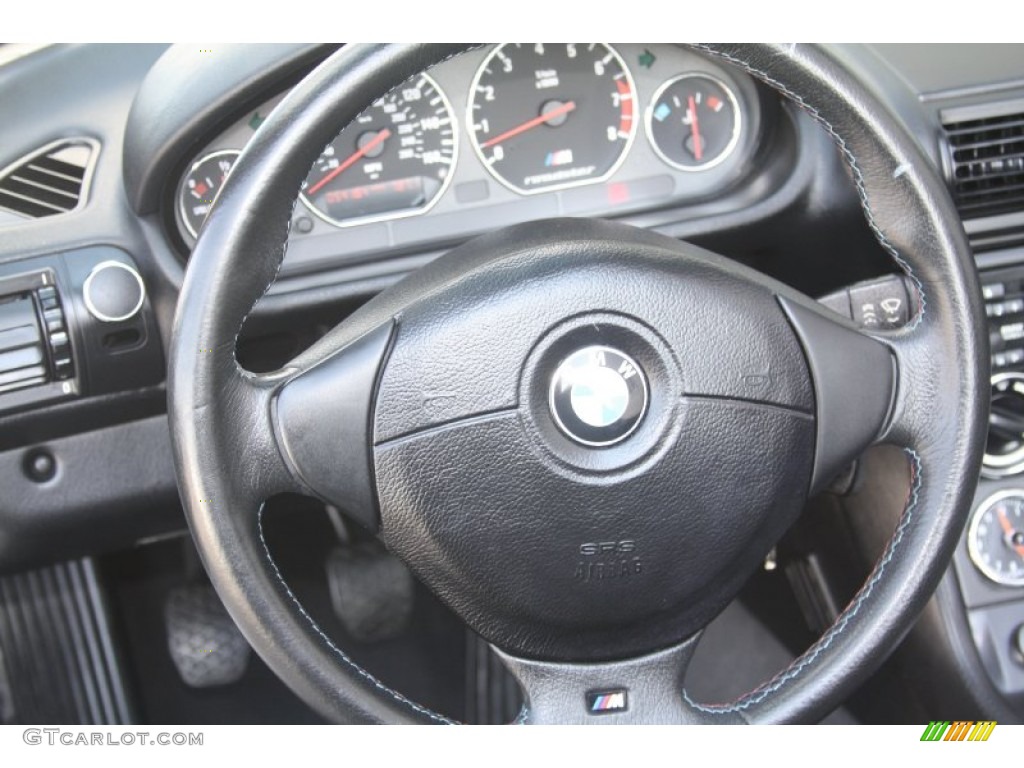 1999 BMW M Roadster Black Steering Wheel Photo #53725446