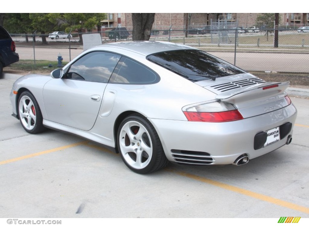 2001 911 Turbo Coupe - Polar Silver Metallic / Black photo #2