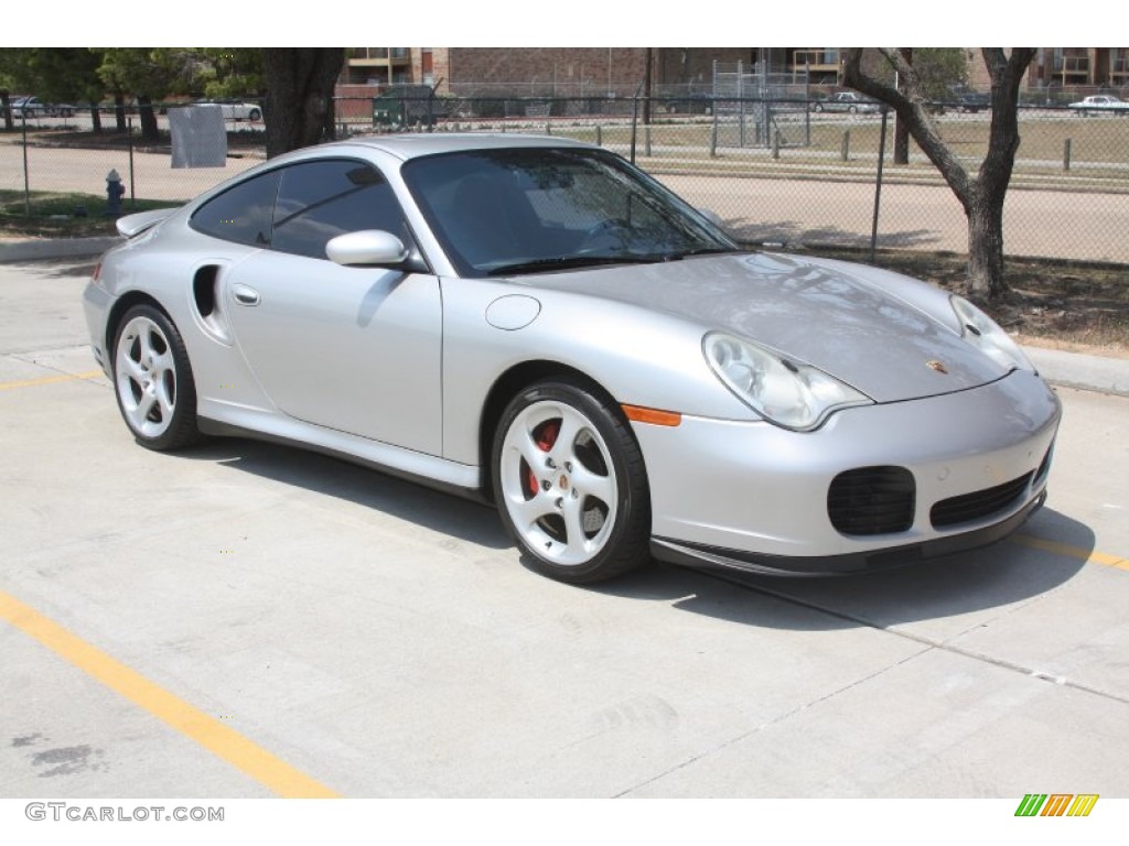 Polar Silver Metallic 2001 Porsche 911 Turbo Coupe Exterior Photo #53725587