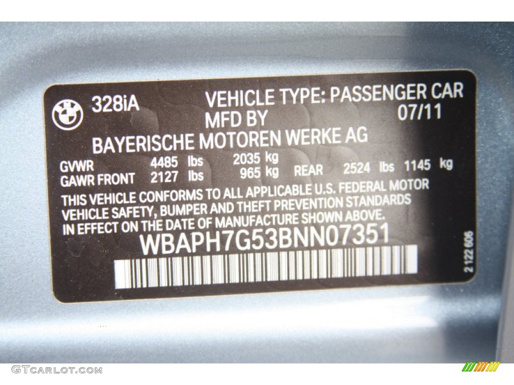 2011 3 Series 328i Sedan - Blue Water Metallic / Beige Dakota Leather photo #8