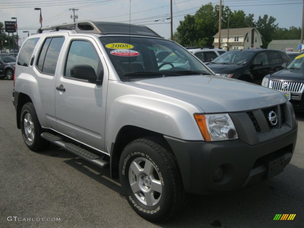 2008 Xterra S 4x4 - Night Armor Dark Gray / Steel/Graphite photo #17